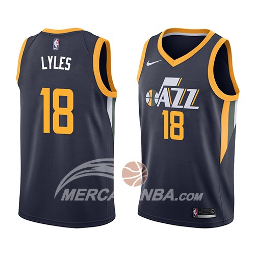 Maglia NBA Utah Jazz Jairus Lyles Icon 2018 Blu